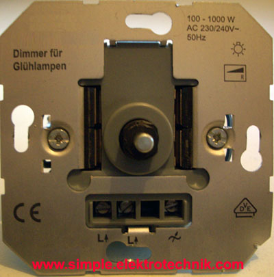 dimmer frontseite simple elektrotechnik