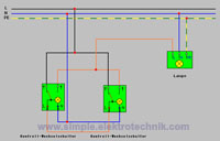 icon schaltung kontroll wechselschaltung simple elektrotechnik