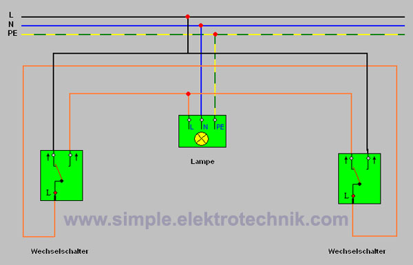 schaltung spar wechselschaltung simple elektrotechnik